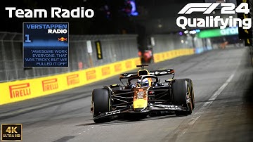 F1 24 Ultra Realistic Qualifying + Team Radio - Max Verstappen