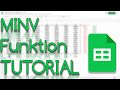 Inverse einer Matrix berechnen - MINV Funktion - Google Sheets Tutorial