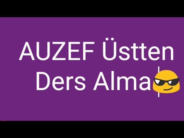 Auzef Ustten Ders Alma Islemi Nasil Yapilir Youtube