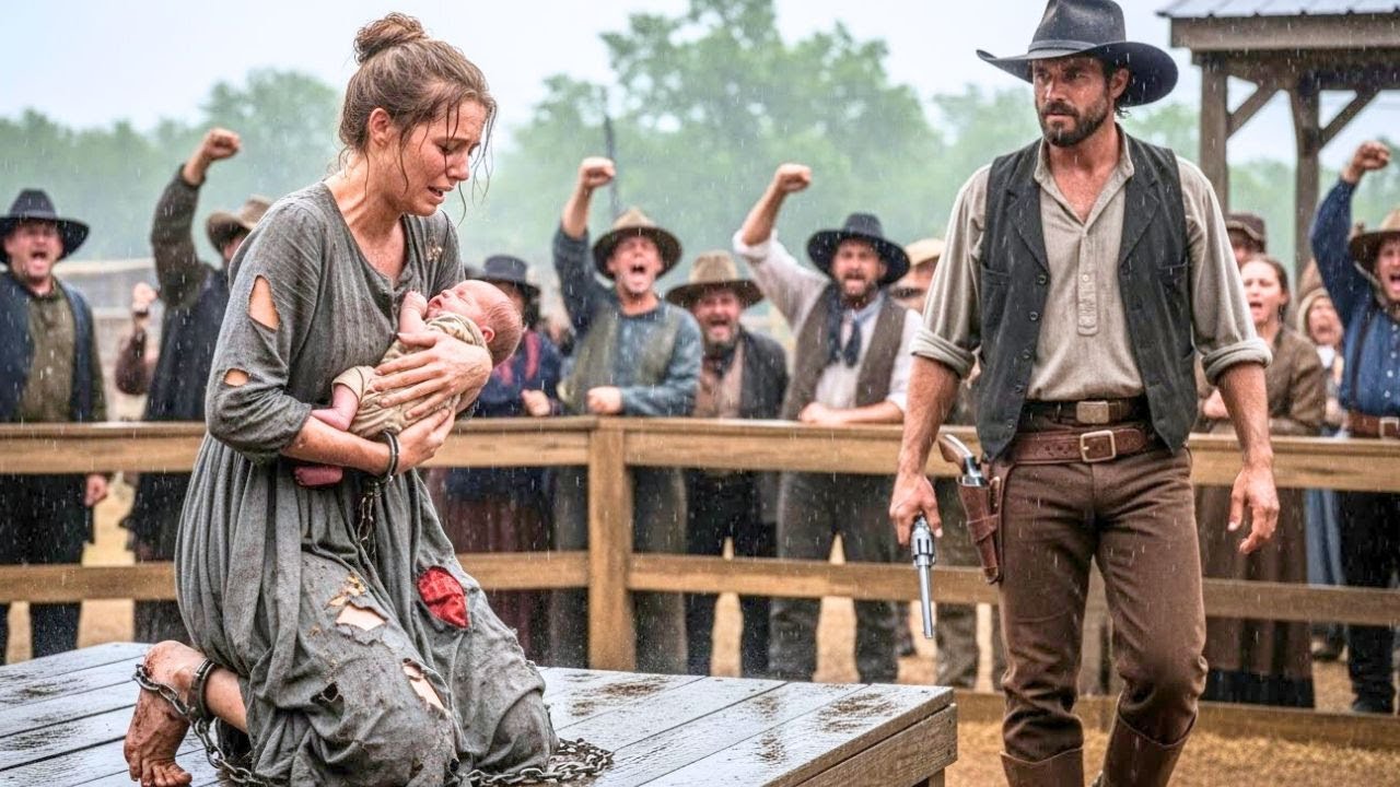 Sold Minutes After Giving Birth… Chained And Bleeding — Until A Cowboy Bought Her Freedom