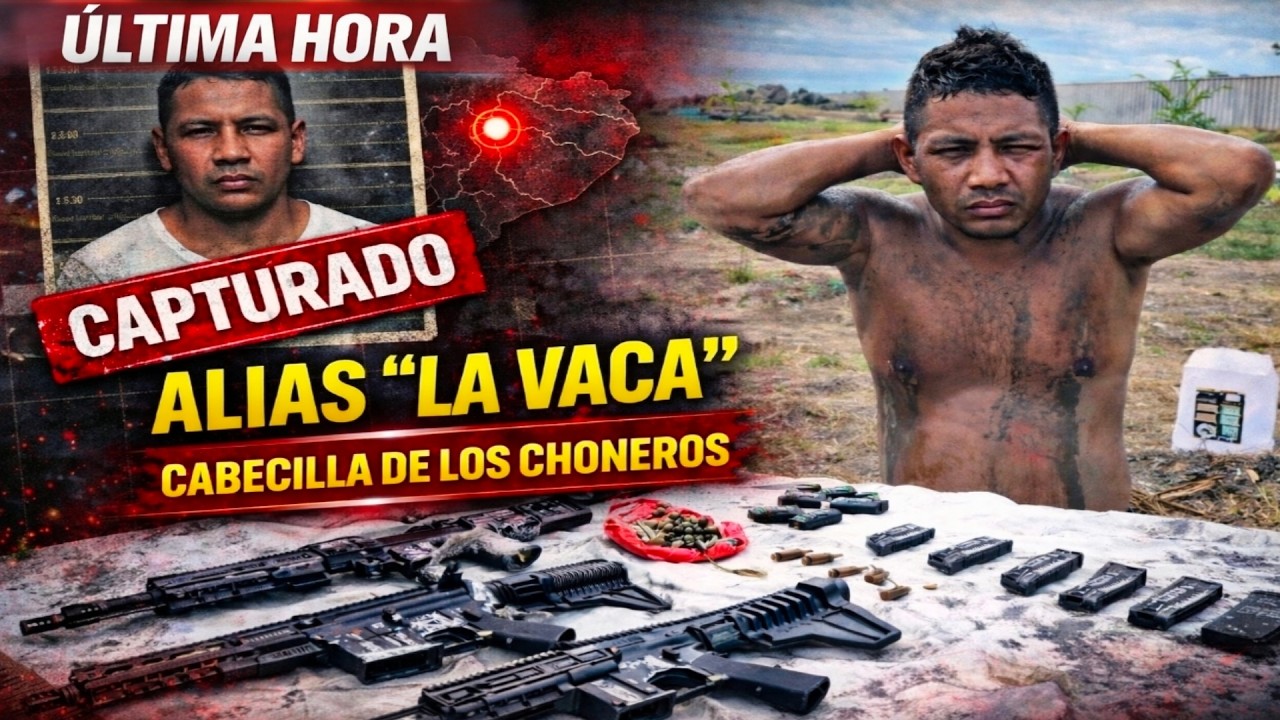 🚨 ÚLTIMA HORA: Capturan a alias “La Vaca” con arsenal de guerra