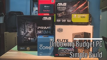 Unboxing Budget PC & Simple Build | Intel I3 10105F PC 2021