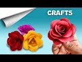 Rose Paper Craft 🌹 | DIY crafts | How to make minute crafts for kids | easy origami