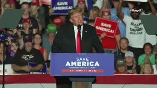 Trump speaks at rally in Des Moines, IA