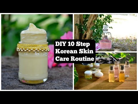 DIY 10 STEP KOREAN SKIN CARE ROUTINE FOR GLASS SKIN !!!