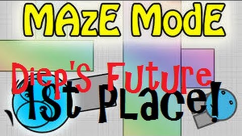 DIEP NEW GAMEMODE!|| Maze Mode First Place!