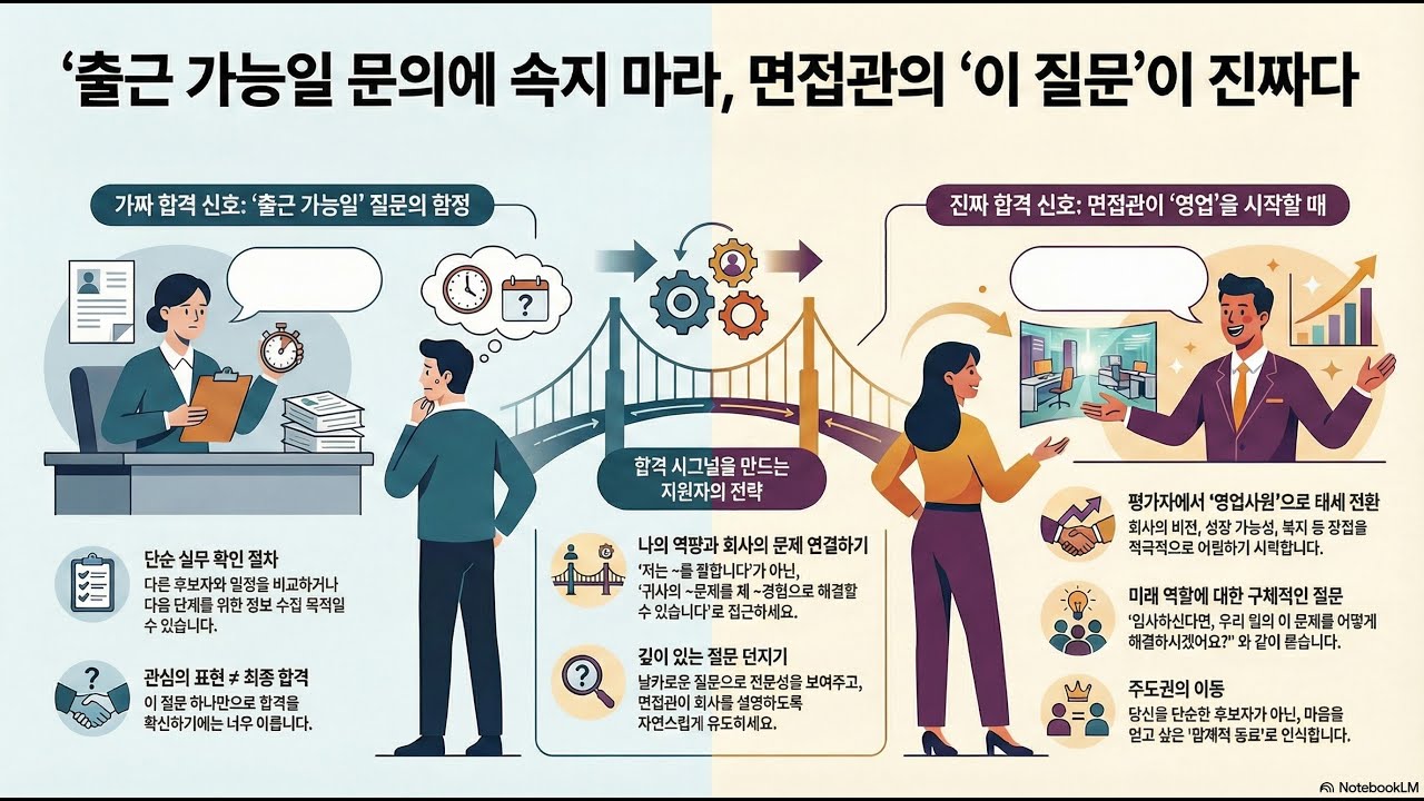 [팟캐스트] 경력직 면접: "언제 출근 가능?" 질문은 합격? NO!, 진짜 면접 합격 시그널은 따로 있다