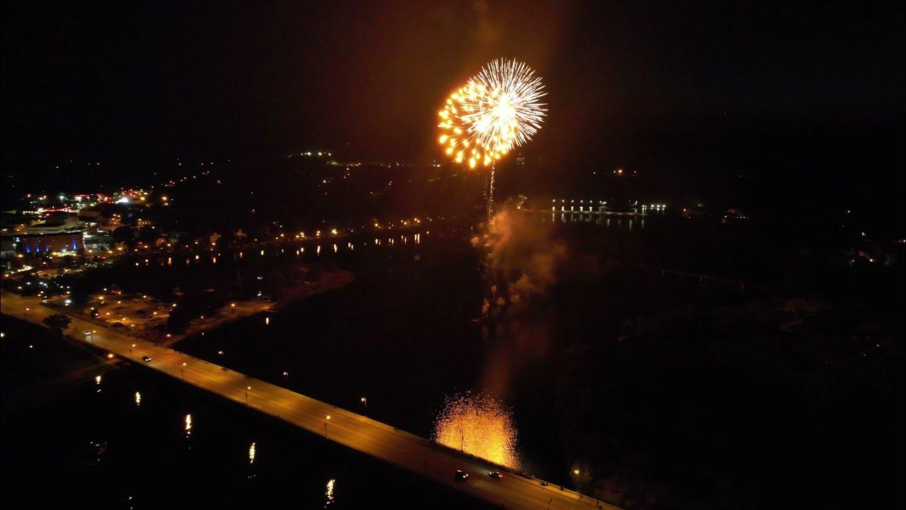 Logging & Heritage Festival Fireworks 4k Aerial YouTube