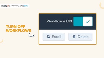 How to turn off workflows in HubSpot