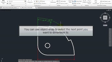 Creating Angular Baseline Dimensions