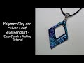 Polymer Clay Shimmer Stream Pendant - Easy Jewelry Making Tutorial