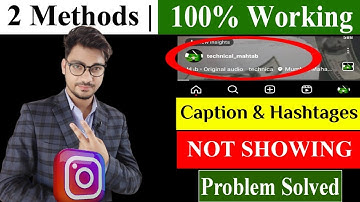Instagram Caption Not Showing & Missing Problem Solved 2024 | reels captions not showing | Part -2
