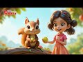 Canción de la Pequeña Ardilla  - Little Squirrel Song |  Nursery Rhymes for Kids | Galatta Kids