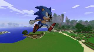Minecraft: Sonic the Hedgehog (Pixel Art  - Survival Mode)
