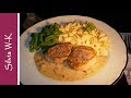 Schweinelenden / Schweinefilet / mit Schinken-Sahnesoße / Lendchen