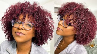 NEW RED HAIR! My Latest Wash + Go Routine