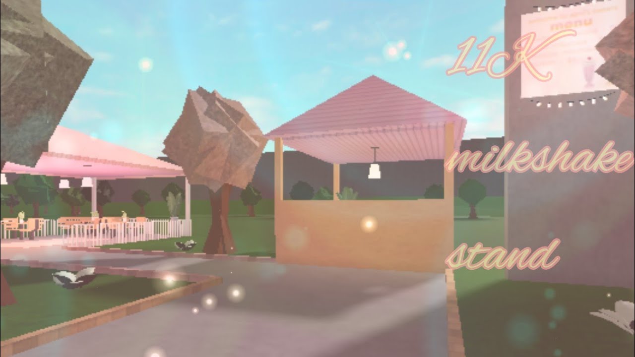 🌸bloxburg No Gamepasses 11k Milkshake Stand🌸 Youtube