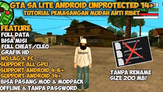 TUTORIAL LENGKAP GTA SA LITE ANDROID ORIGINAL 200 MB! WORK ALL GPU DAN BISA ANDROID 14&15 !!