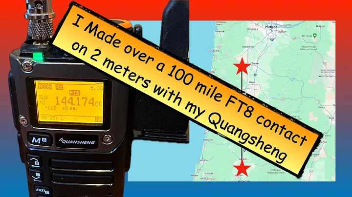 I made a 114 mile 2 Meter FT8 Contact on my Quansheng
