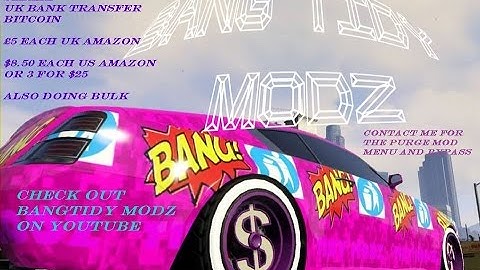 gta5 purge v3.7 beta mod menu with garage and apartment  bypass