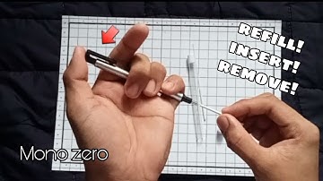 How to refill remove and insert Tombow Mono zero eraser