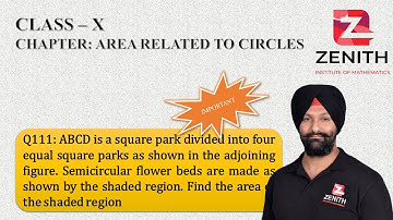 ABCD is a square park divided into four equal square parks as shown in the adjoining figure.........