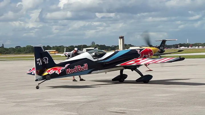 Full Hangar To Hangar RedBull Extra 300 Air Show Aerobatic Performance By Stunt Pilot Kevin Coleman