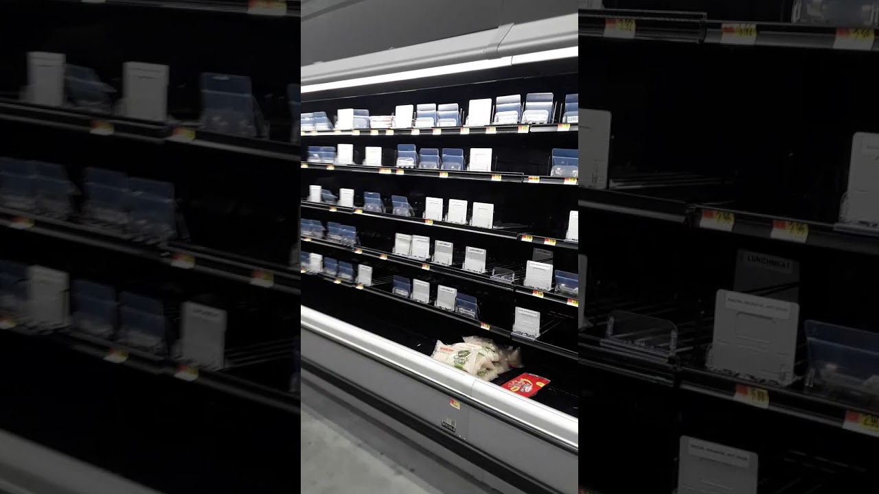 Walmart empty shelves during COVID 19 YouTube