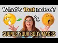 SOUNDS &amp; NOISES OUR BODY MAKES IN ENGLISH | ESL Vocabulary &amp; Pronunciation with Fun Examples