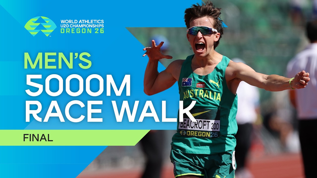 Full Men's 5000m Race Walk Final | World Athletics U20 Championships Oregon 26