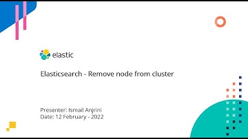 Elasticsearch - Removing node from cluster
