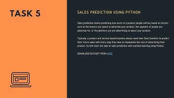 SALES PREDICTION #TASK05 | DATA SCIENCE INTERN | OASIS INFOBYTE