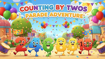 Counting by Twos Parade Adventure | Skip Counting 2s for Kids | Animagic Studio