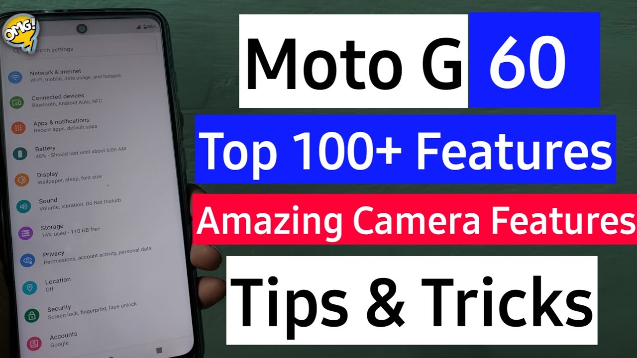 Moto G60 Features Top 100+ Features Moto G60 Camera Features Moto