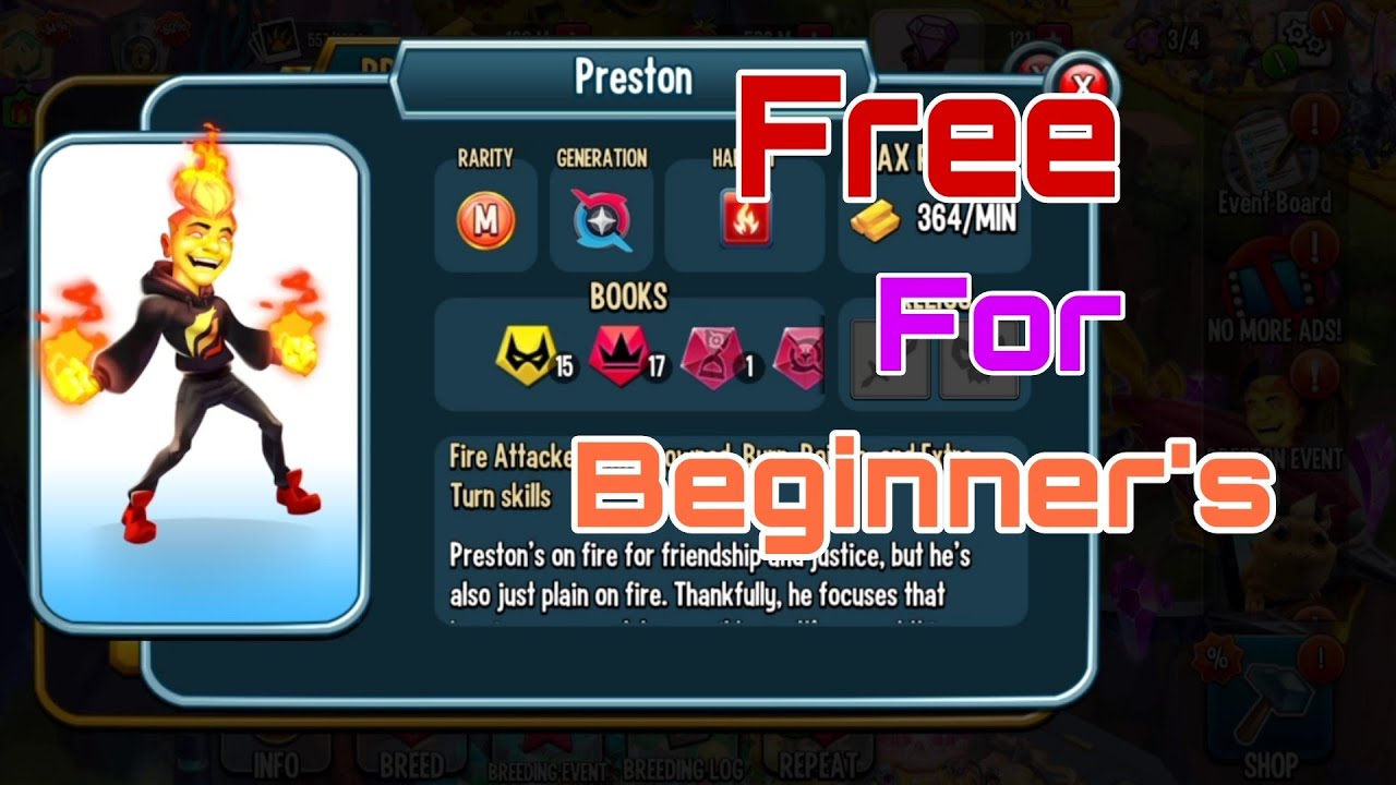 How to get Free Preston New youtuber Monster Monster legends in hindi