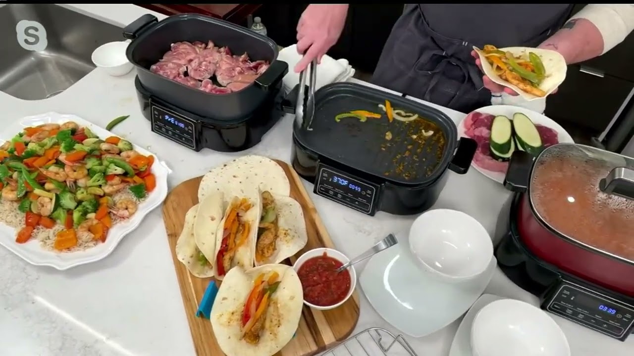 GreenPan 8-in-1 6.5Qt Everyday Cooker with Skillet & Grill on QVC