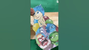 fear joy disgust sadness and anger diy stick puzzle from inside out #art #insideout2 #insideout