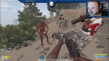 Rust Johnstud and crew showing some compassion to a Newman