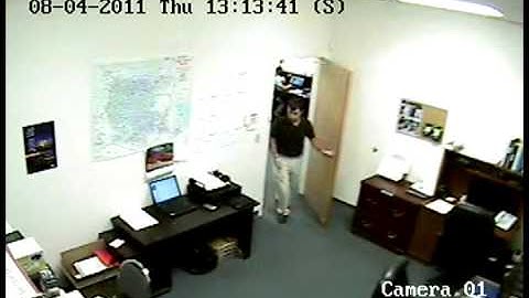 Pre and Post-Alarm Video:  Office Theft