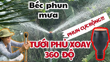 Đánh giá chi tiết béc tưới phun mưa Meganet tưới phủ xoay 2 tia 360 độ tầm phun lên tới 8m GIÁ RẺ