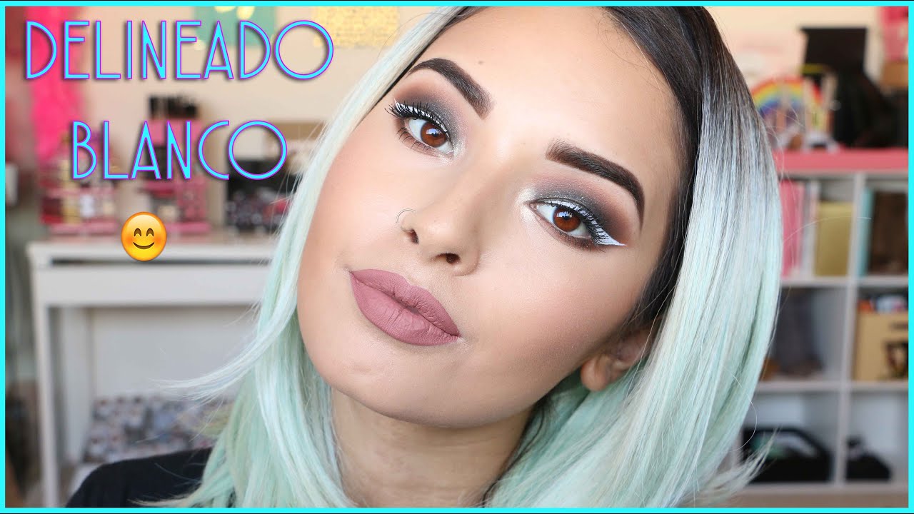 DELINEADOR LIQUIDO BLANCO NYX COSMETICS LOOK FIESTA YouTube