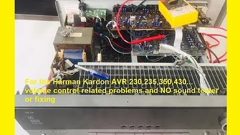 Harman Kardon AVR 230,235,350,430  NO sound or volume control related problems