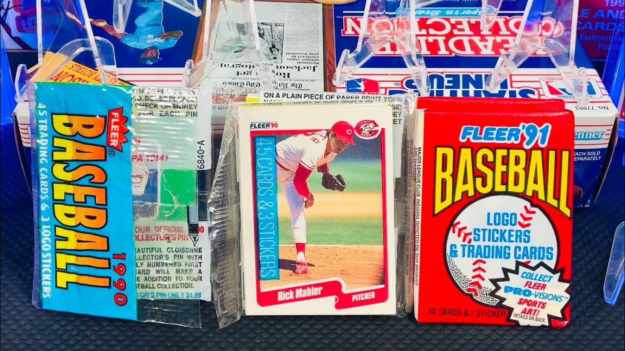 JUNK WAX RANDOM RIP W/ 1990 & 1991 FLEER MLB RACK & WAX PACKS!!! ERROR CARDS??