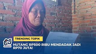 $500,000 Debt Suddenly Balloons to $70 Million! Jombang Grandmother Risks Losing Her Land