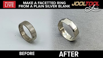 How to make a designer ring out of a plain blank on the JOOLTOOL - LIVE with Anie