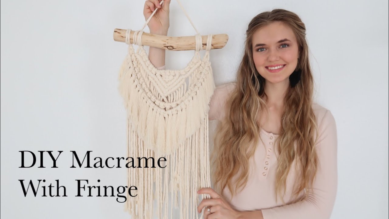 Macrame Leaf Fringe Wall Hanging