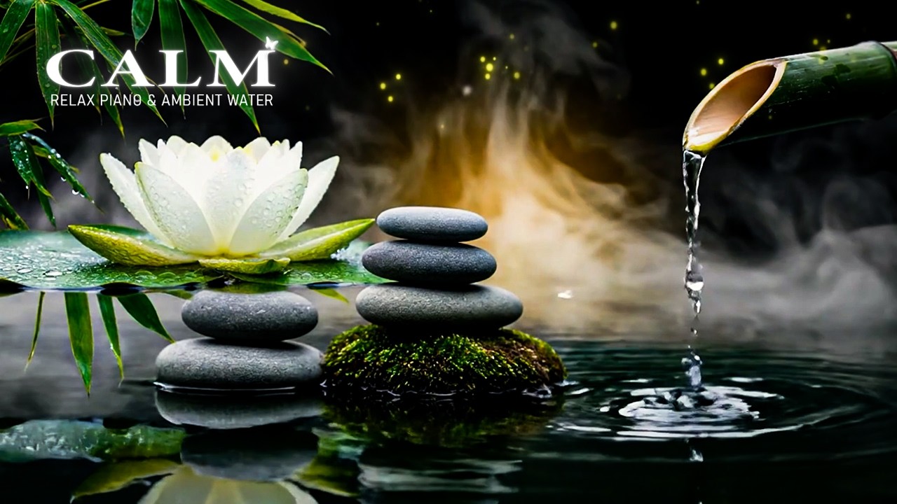 Beautiful Relaxing Music and Soothing Water Sounds 🌿 Relaxing Piano, Calm Mind & Anxiety Relief