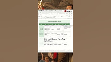 Get last value in a row with gaps in Excel - Excel Tips and Tricks