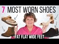 7 most comfortable shoes for plus size women over 50 with fat flat wide feet