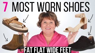 7 Most Comfortable Shoes for Plus Size Women Over 50 with Fat Flat Wide Feet!